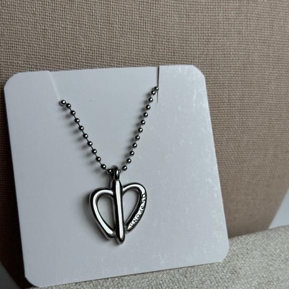 Silver Heart Pendant Necklace - Picture 7 of 7